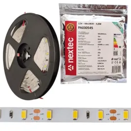 tasma-led-12v-pasek-5m-48w-m-384lm-m-6200k-barwa-zimna-ip20-nextec
