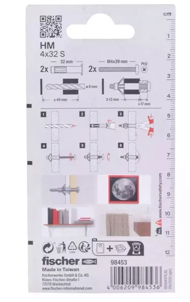kolki-do-plyt-karton-gips-stalowe-fischer-4-x-32-mm-2-szt-przeznaczenie-do-plyt-karton-gips