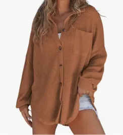 damska-elegancka-bluzka-gofrowy-kardigan-z-dlugim-rekawem
