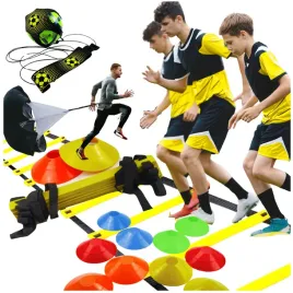 pilkarska-szkolka-treningowa-drabinka-pacholki-trener-podan-spadochron-set