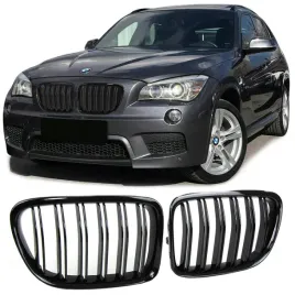 grill-bmw-x1-e84-podwojne-zeberka-gloss-black
