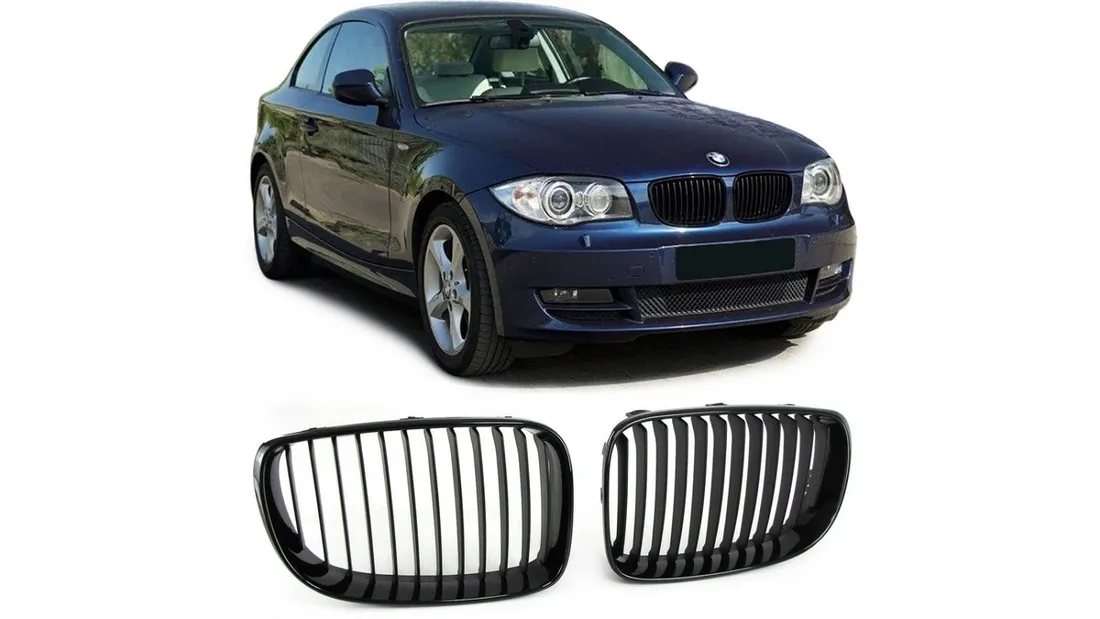 grill-bmw-1-e81-e82-e87-e88-facelift-pojedyncze-zeberka-matt-black-stan-nowy