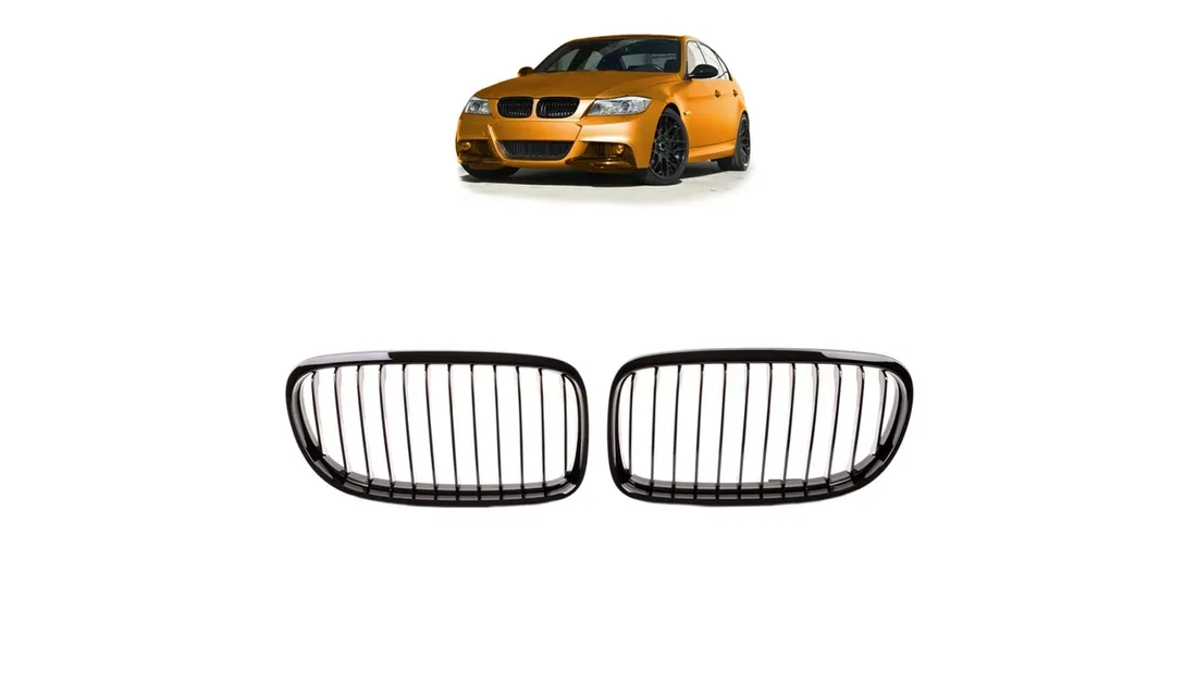 grill-bmw-3-e90-e91-facelift-pojedyncze-zeberka-gloss-black-stan-nowy