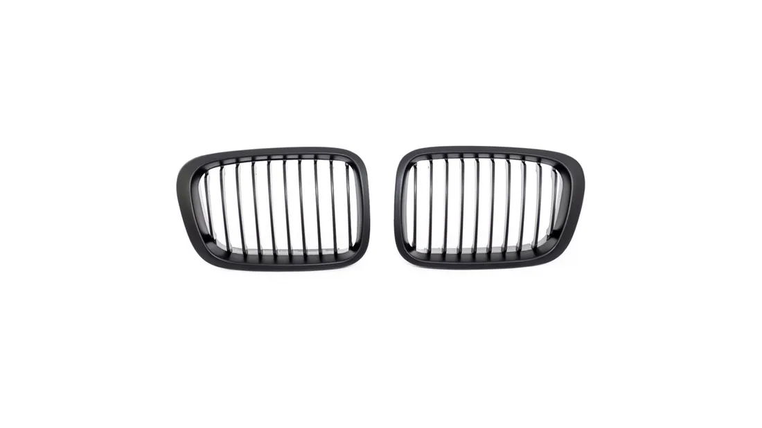 grill-bmw-3-e46-compact-pojedyncze-zeberka-matt-black