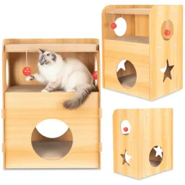 drapak-dla-kota-domek-legowisko-z-zabawka-ekologiczny-mdf-pietrowy-coil