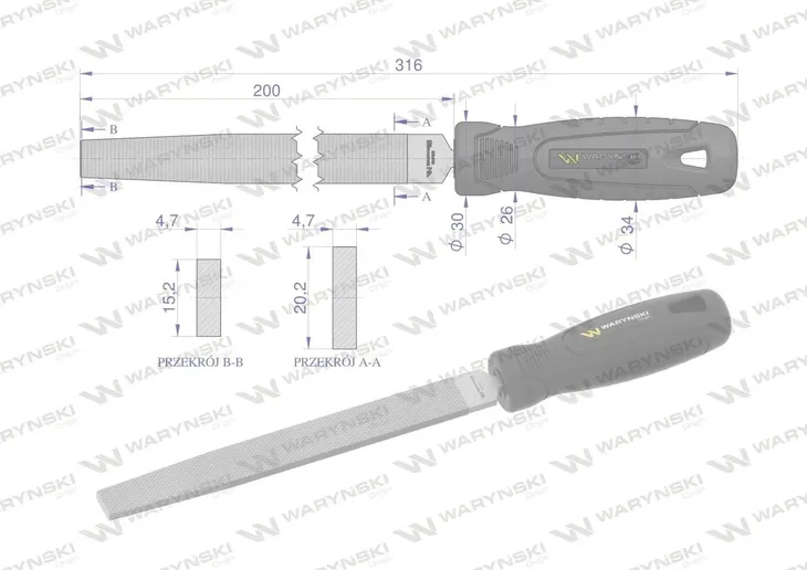 pilnik-plaski-200-mm-warynski-marka-warynski-waga-z-opakowaniem-0-2-kg