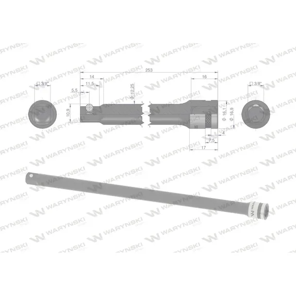 przedluzka-3-8-250mm-warynski-rodzaj-klucza-nasadowy-kod-producenta-wmn135
