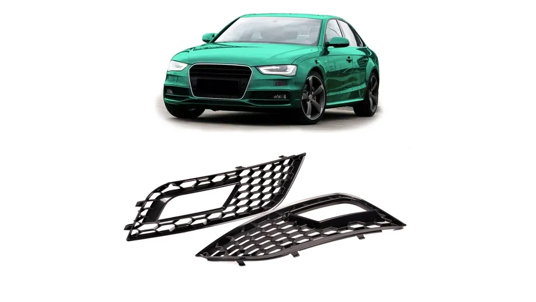 ramka-halogenow-audi-a4-b8-facelift-gloss-black