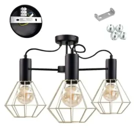 lampa-wiszaca-sufitowa-zyrandol-czarna-zlota-lars