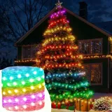 inteligentne-lampki-choinkowe-50led-smart-flash-bluetooth-apka-pilot-5m-stan-nowy-zastosowanie-wewnatrz
