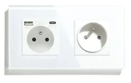 gniazdko-szklane-podwojne-usb-c-kontakt-16a-szklo