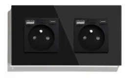 gniazdko-szklane-podwojne-usb-a-c-quick-charge-20w-qc-3-1a-kontakt-16a