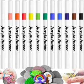 markery-akrylowe-flamastry-pisaki-uniwersalne-mazaki-wodoodporne-12szt
