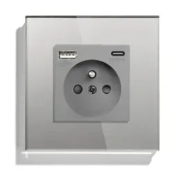 gniazdko-szklane-pojedyncze-usb-a-c-quick-charge-20w-qc-3-1a-kontakt-16a