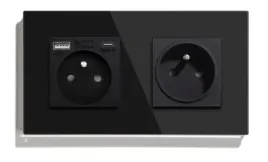 gniazdko-szklane-podwojne-usb-c-kontakt-16a-szklo
