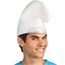 czapka-smerfa-biala-stroj-przebranie-smerfy-smerfetka-krasnal-gnom