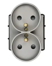 modul-gniazdko-elektryczne-szklane-podwojne-kontakt-16a