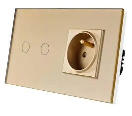 wlacznik-dotykowy-podwojny-2k-z-gniazdkiem-wylacznik-szklany