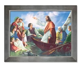 obraz-jezus-nauczajacy-z-lodzi-rama-srebrna-50-cm-x-70-cm