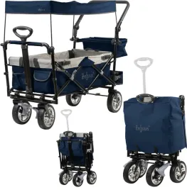 skladany-wozek-transportowy-taczka-z-daszkiem-z-pasami-mocujacymi-narzedzia