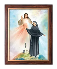 obraz-jezus-milosierny-swieta-s-faustyna-zloty-pasek-30-cm-x-40-cm