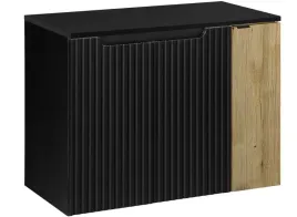 czarna-szafka-pod-umywalke-blat-80-cm-wiszaca-ryflowane-fronty-3-drzwi-dab