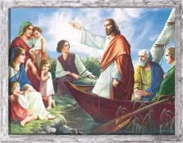 obraz-jezus-nauczajacy-z-lodzi-rama-szara-z-przetarciami-50-cm-x-70-cm