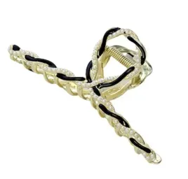 spinka-do-wlosow-klamra-xl-zlota-metalowa-z-czernia-i-perelkami-11cm-sp233