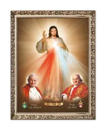 obraz-swiety-jan-pawel-ii-swiety-jan-xxiii-rama-ornament-20-cm-x-25-cm