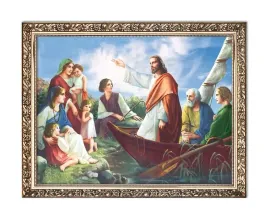 obraz-jezus-nauczajacy-z-lodzi-rama-z-ornamentem-20-cm-x-25-cm