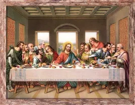 obraz-swiety-ostatnia-wieczerza-apostolowie-rama-brazowa-50-cm-x-70-cm