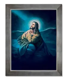 obraz-religijny-jezus-modlacy-sie-w-ogrojcu-rama-srebrna-20-cm-x-25-cm