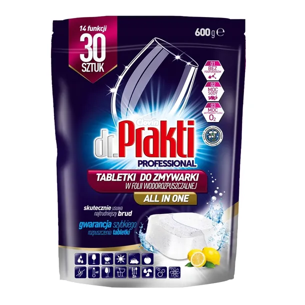 Tabletki do zmywarki all in one wszystko w jednym Dr.Prakti 30 szt. OUTLET