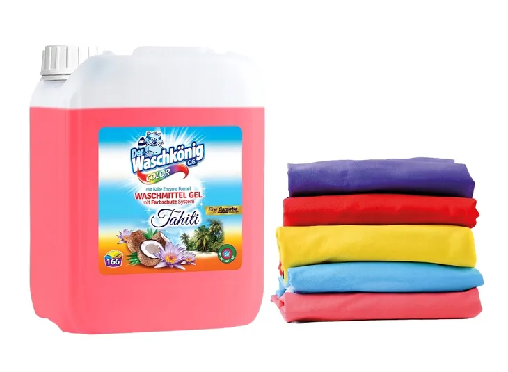 Waschkonig Żel do Prania Kolor Perfumowany Zapach Tahiti 5l 166 prań
