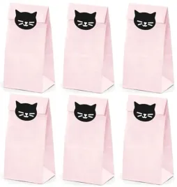 torebki-na-slodycze-cukierki-kotek-rozowe-kot-opakowania-urodzinowe-6szt