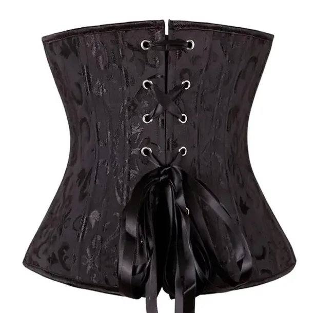 gotycki-czarny-gorset-pas-modelujacy-underbust-marka-bez-marki-stan-nowy