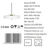 art-deco-2000-lampa-wiszaca-biala-stan-nowy
