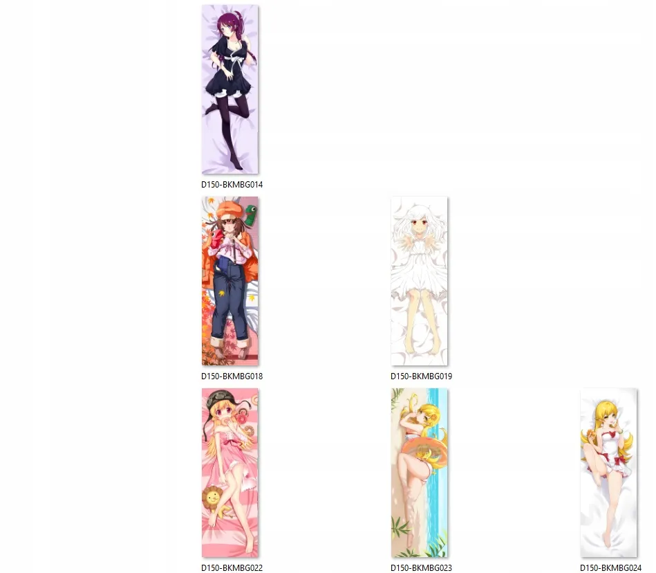 dakimakura-bakemonogatari-do-wyboru-150x50-stan-nowy