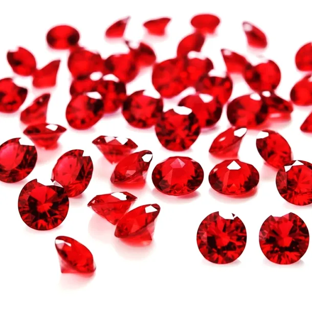Cyrkonie jubilerskie kamienie do biżuterii zdobień czerwony 3mm x 15 sztuk