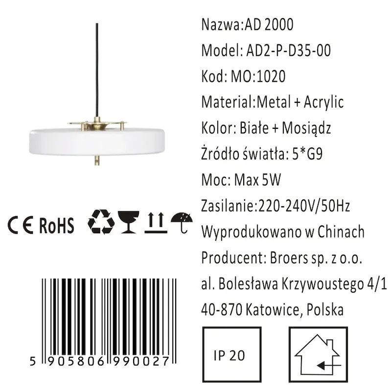 art-deco-2000-lampa-wiszaca-biala