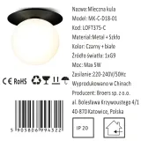 mleczna-kula-plafon-18cm-czarny-stan-nowy