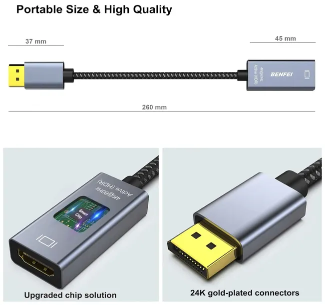 adapter-displayport-na-hdmi-benfei-4k-stan-nowy-kod-producenta-4693021584206