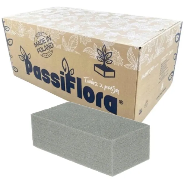 Gąbka florystyczna PassiFlora sucha 20szt 23x11x7,5cm kwiaty i dekoracja