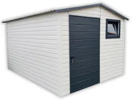 schowek-ogrodowy-25x3-bialy-antracyt-dach-dwuspadowy-drzwi-okno