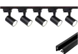 5-x-lampka-gu10-czarna-1-faza-szyna-premium-2m