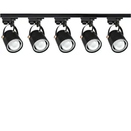 zestaw-5-x-reflektor-szynowy-na-zarowke-e27-czarny-1-fazowy-szyna-2-metry
