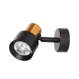 spot-na-zarowke-gu10-led-ruchomy-x1-czarno-zloty-do-gabinetu-salonu-pokoju