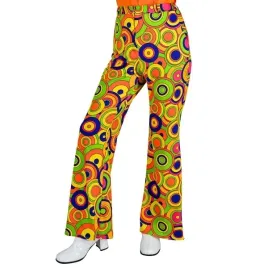 spodnie-damskie-disco-lata-70-te-kolorowe-kolka-zolte-s-m