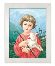obraz-jezus-z-barankiem-rama-biala-50-cm-x-70-cm