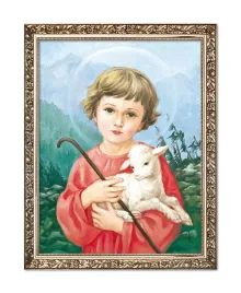 obraz-jezus-z-barankiem-rama-z-ornamentem-20-cm-x-25-cm